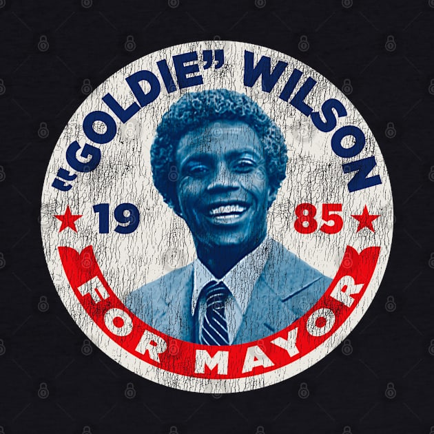 Vote Goldie Wilson For Mayor Pin Worn by Alema Art